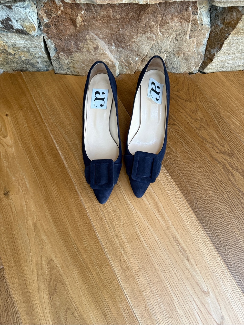 Blue Suede Pumps